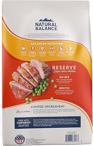 Miniatura 2 de Comida seca para gatos Natural Balance, con ingredientes limitados, NegroGris