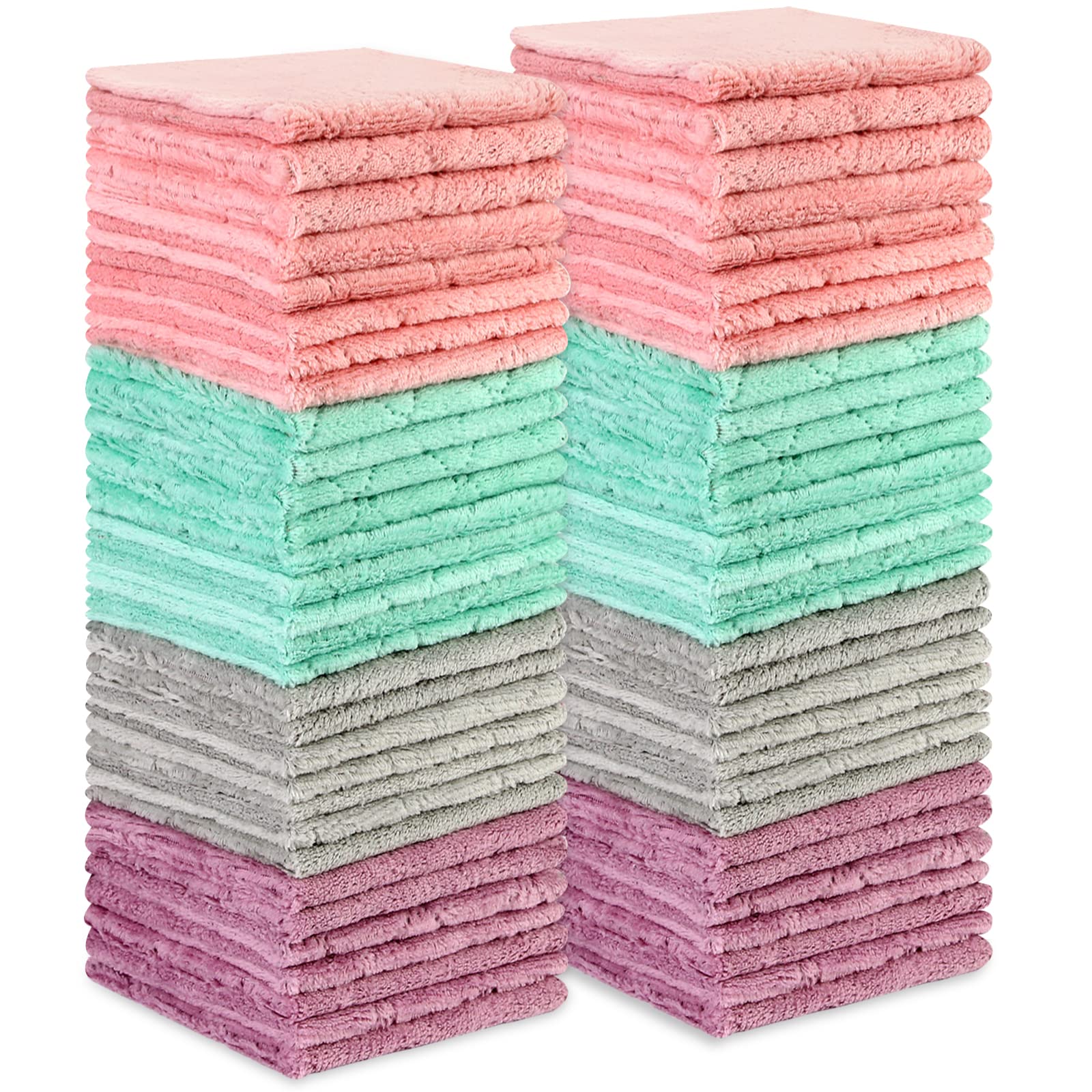 Mikrofaser-Reinigungstücher, 12 Stück – Superweich, Saugstark, Fusselfrei, 25,4 X 25,4 Cm, Für Haushalt & Auto