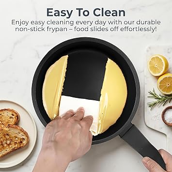 Nonstick Sauce Pan with Lid,1.5QT small pot, PFOA Free,Kitchen Pots Induction Pot,Blue