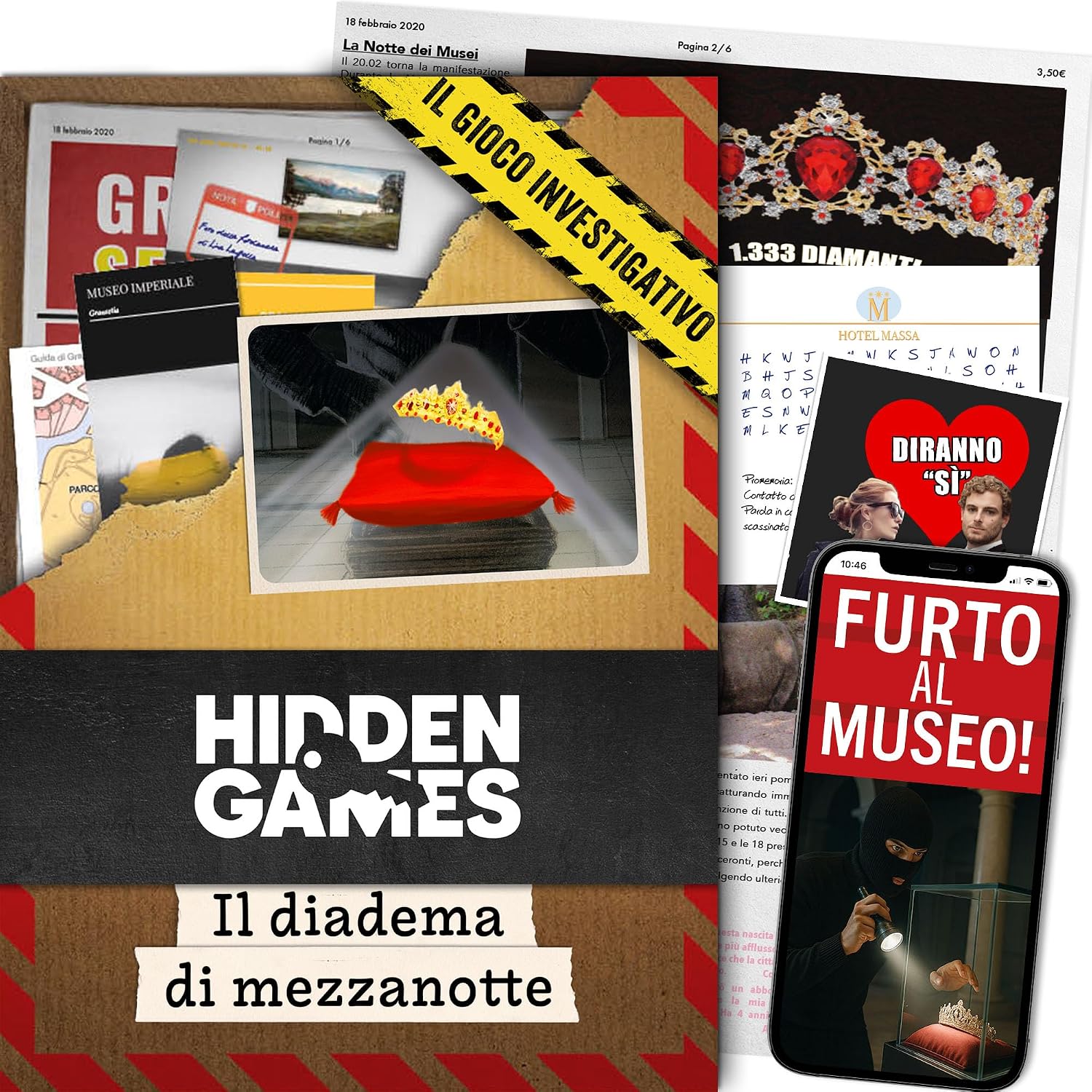 Hidden Games Luogo del Reato – Il diadema di Mezzanotte – Gioco detective