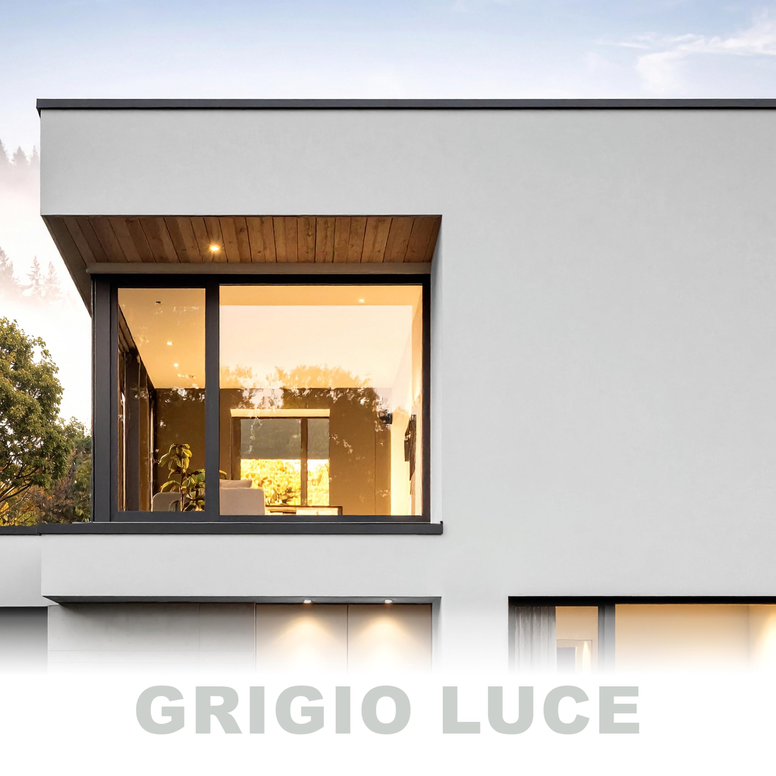 WO-WE Nano Pittura per Facciata Vernice Pareti Esterna W520 Grigio luce Simile a RAL 7035-5L
