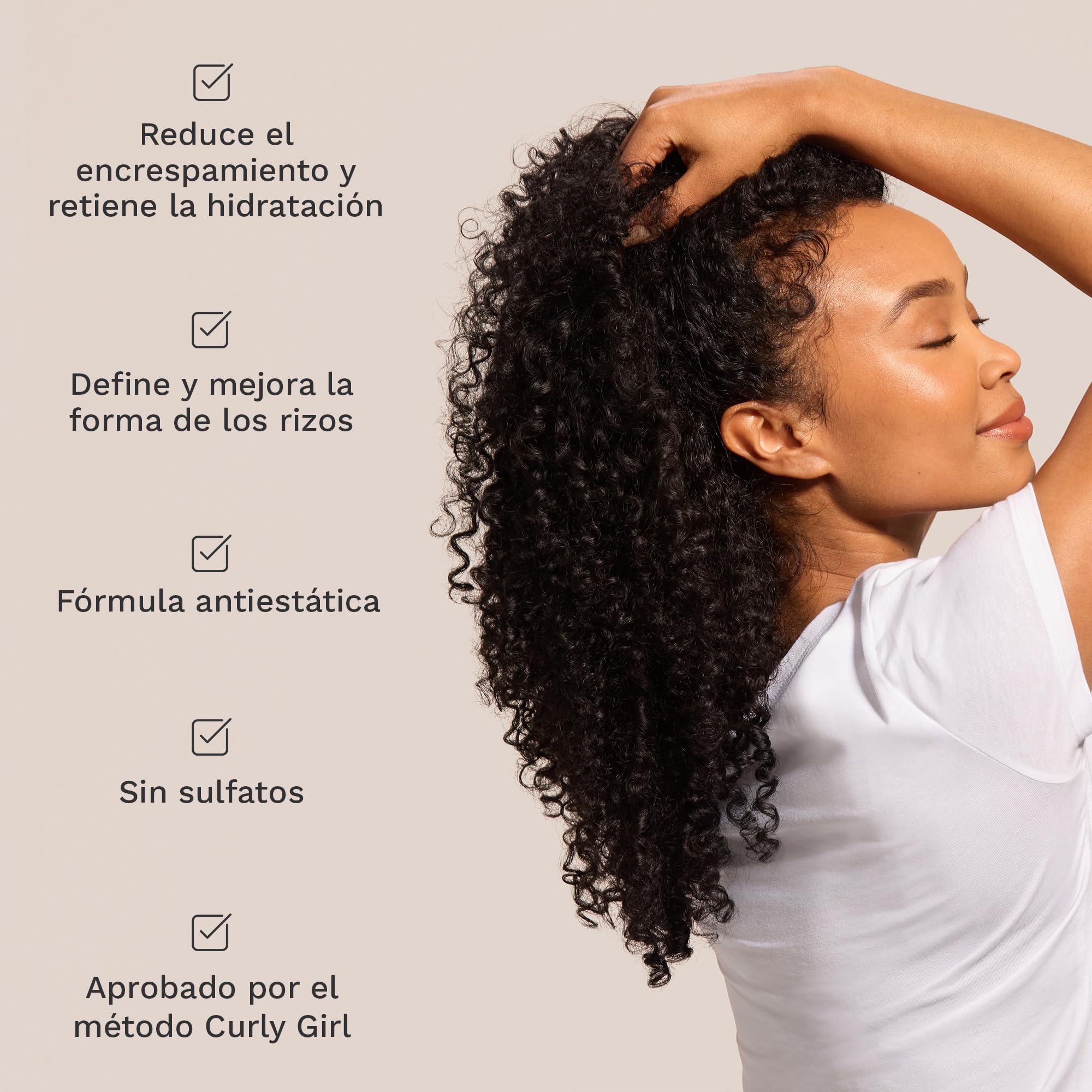 HAIR BURST Champú y Acondicionador para Rizos — Sin Sulfatos parabenos, Método CGM - Aminoácidos, Almendra, Aceite de Cereza - Anti-encrespamiento e Hidratante