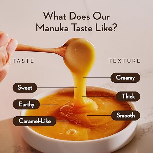 Miniatura 3 de Wedderspoon On The Go Raw Premium Manuka Miel KFactor 16 sin pasteurizar genuina miel de Nueva Zelanda multifuncional súper-alimento sin OMG