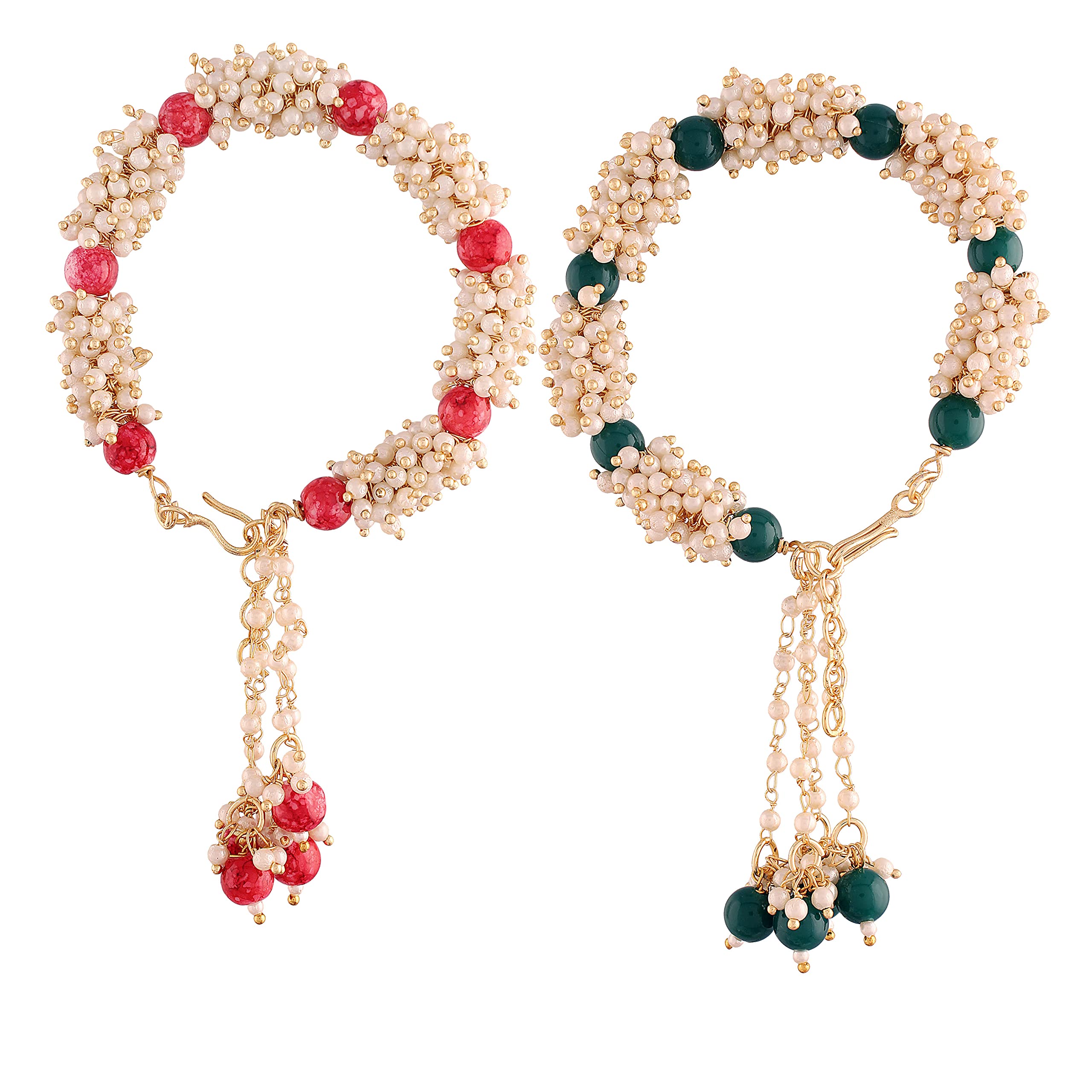 I Jewels Pearl Hanging Bracelet For Bhabhi/Sister (R011-Lco) (Pack Of 2 Pcs) (B098Q6YQZC) Amazon Price History, Amazon Price Tracker