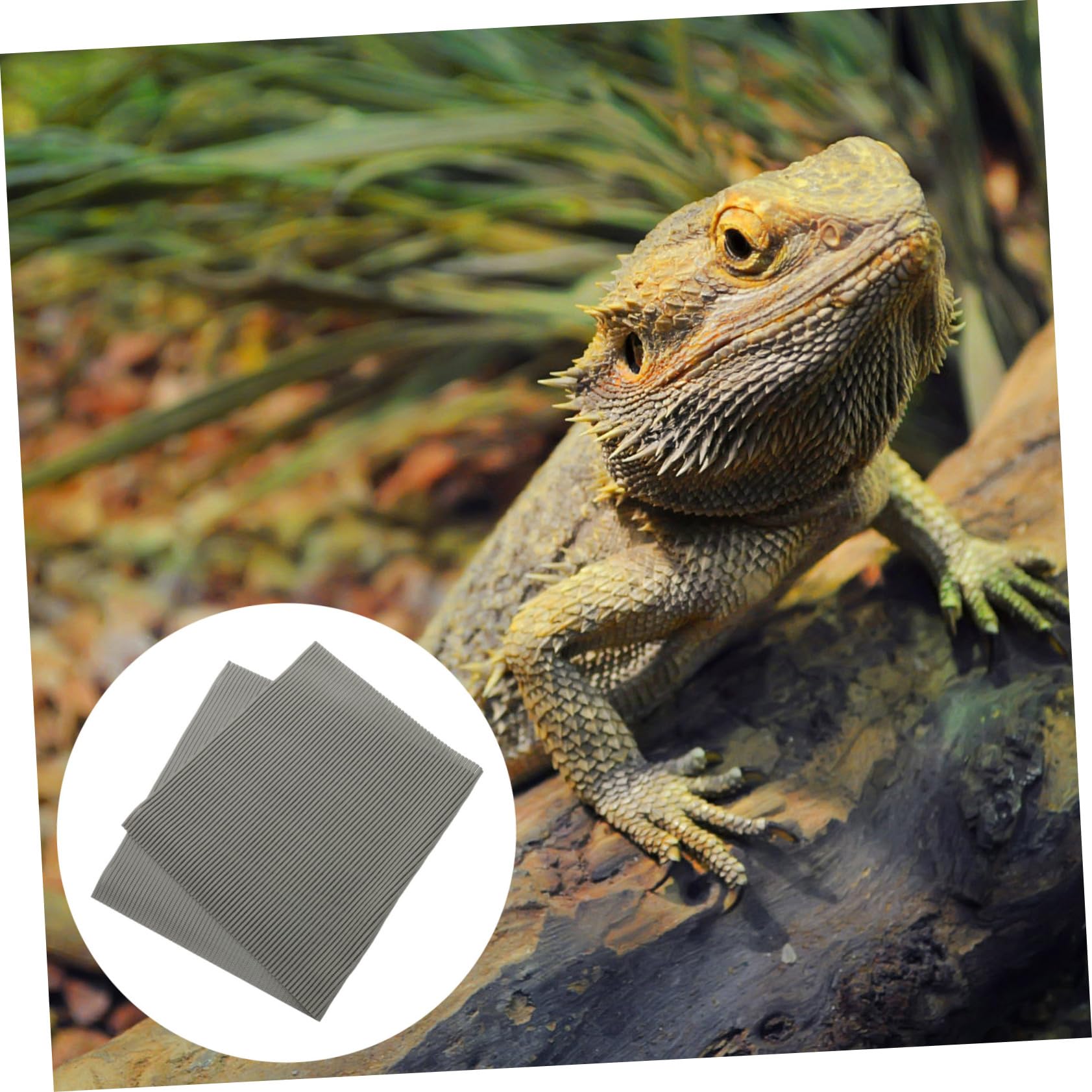 Sosoport Reptilienmatte aus Polyester Waschbar und Wiederverwendbar Zuschneidbar für Schildkröten Terrarium und Reptilienbecken
