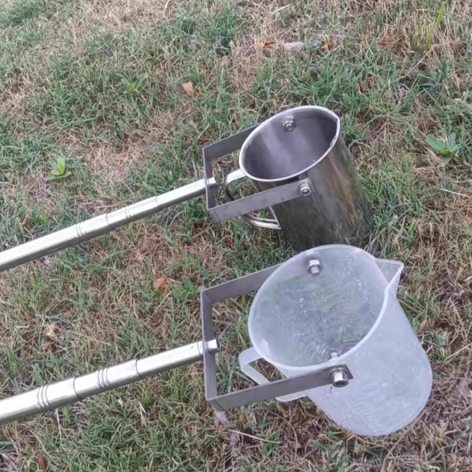 Muestreadores de laboratorio Ajustable Muestreador de Agua con Pico de Águila Y Graduado, Río/Pozo/Piscina Cucharón para Muestras de Agua, Cazo para Líquidos de 2 5 8 12 16 Pies de Largo(Stainless Ste