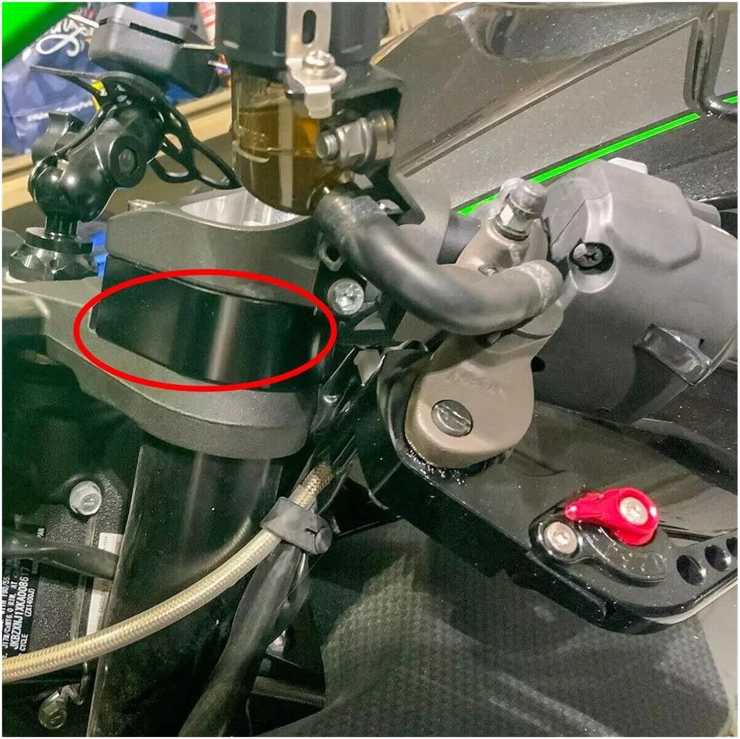 Motorcycle Handlebar Risers Mount Clamps for Kawasaki for Zzr1400 for Zx14R for Zx-14R 2006 2007 2008-2023 Motorcycle Handlebar Risers 1.05 34;/26Mm
