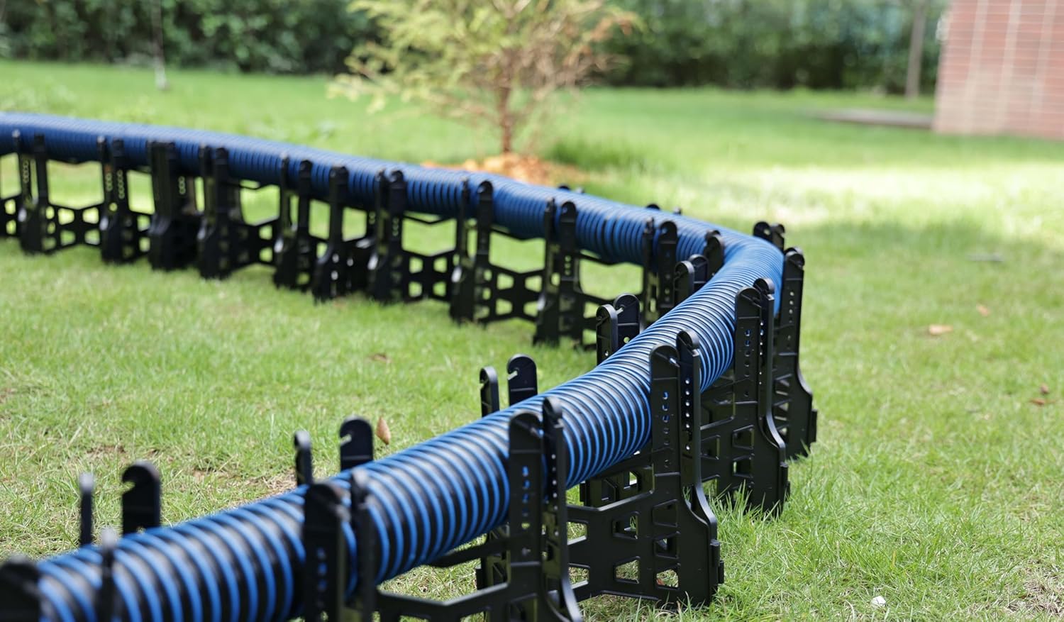 0 67 RV Sewer Hose Support for Standard Sewer Hose - Extends to 15', Includes Sewer Hose Support, Carrying Strap, and Anchor Cords