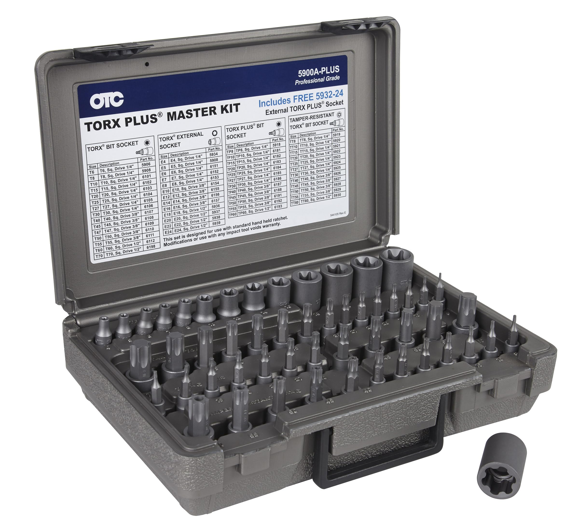 Amazon.com: OTC 5900A-Plus 53 Piece Master Torx Bit Socket Set