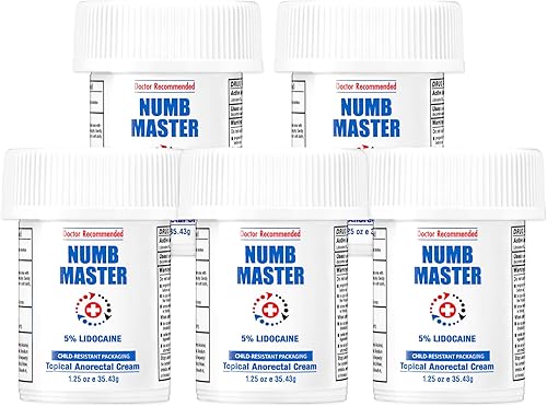Clinical Resolution Numb Master - Crema anestésica tópica al 5% de lidocaína, alivio del dolor de larga duración, crema anestésica tópica de acción
