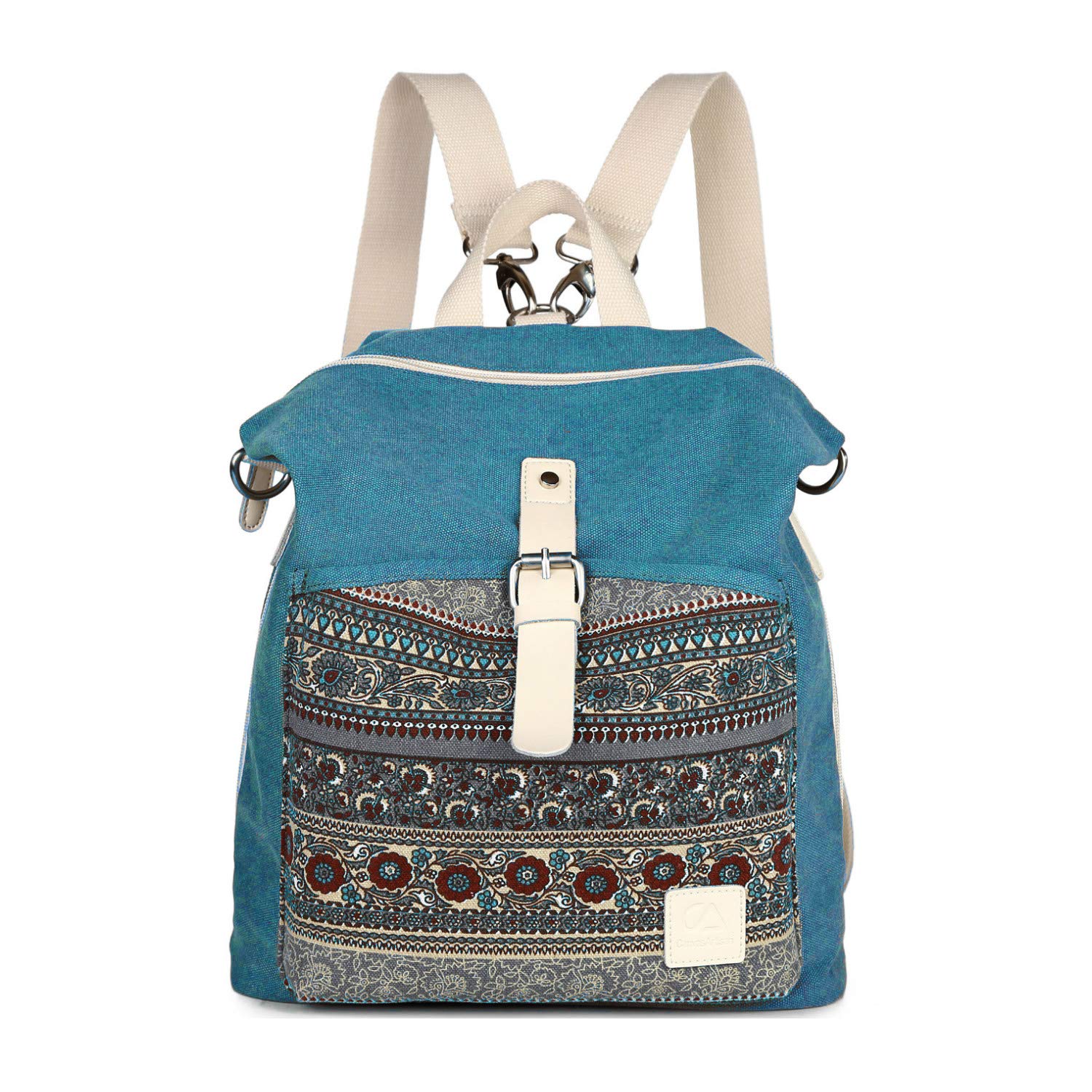 EVEOUT Mochila de Hombro Casual Unisex Vintage de College, Mochila para Portátil de Negocios para Hombres y Mujeres para Viajes Escolares de Trabajo, Excursiones para Acampar Daypacks