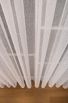 Home Depot Home Crown Pleat-Free Plain Planting Extrapher Drawstring Tulle Curtain Single Wing TACSNTKEKSTRFR, Ecru, 180 x 200