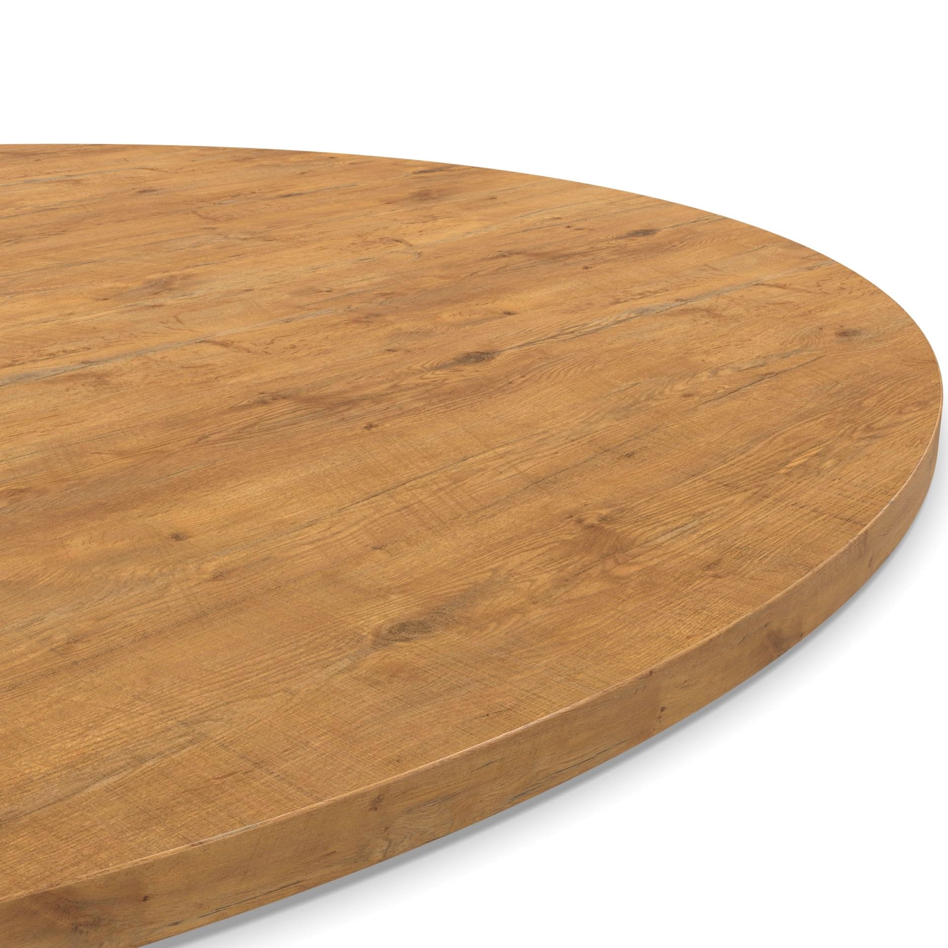 AUPROTEC Piano d'appoggio 19 mm, rotondo, Ø 800 mm, Pale Lancelot Oak, pannello in legno rivestito in melammina, truciolato con bordo ABS a scelta: 80 cm