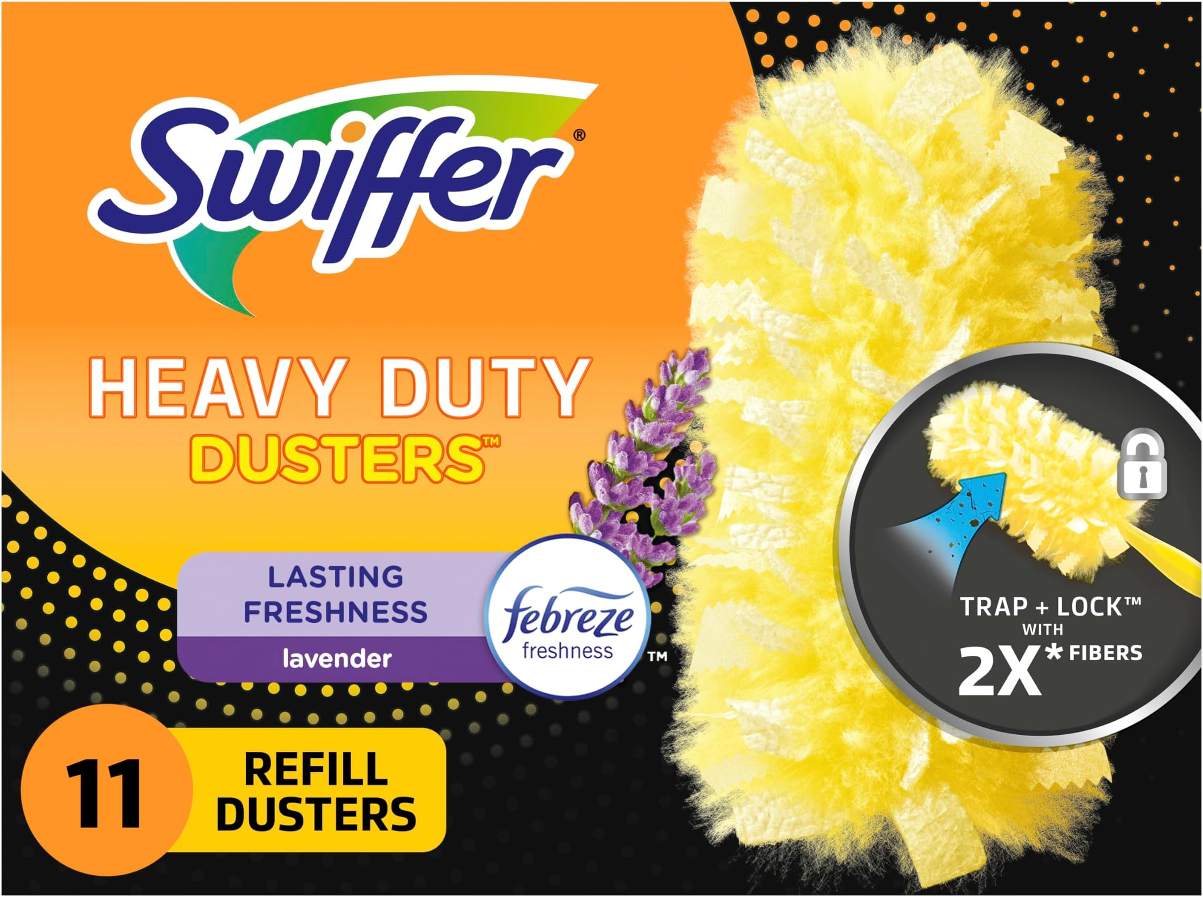 Swiffer Dusters Multi-Surface Heavy Duty Duster Lavender Refills, 11 Count