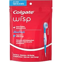 Colgate Wisp Mini Portable Brush - White Coolmint - Pack of 24