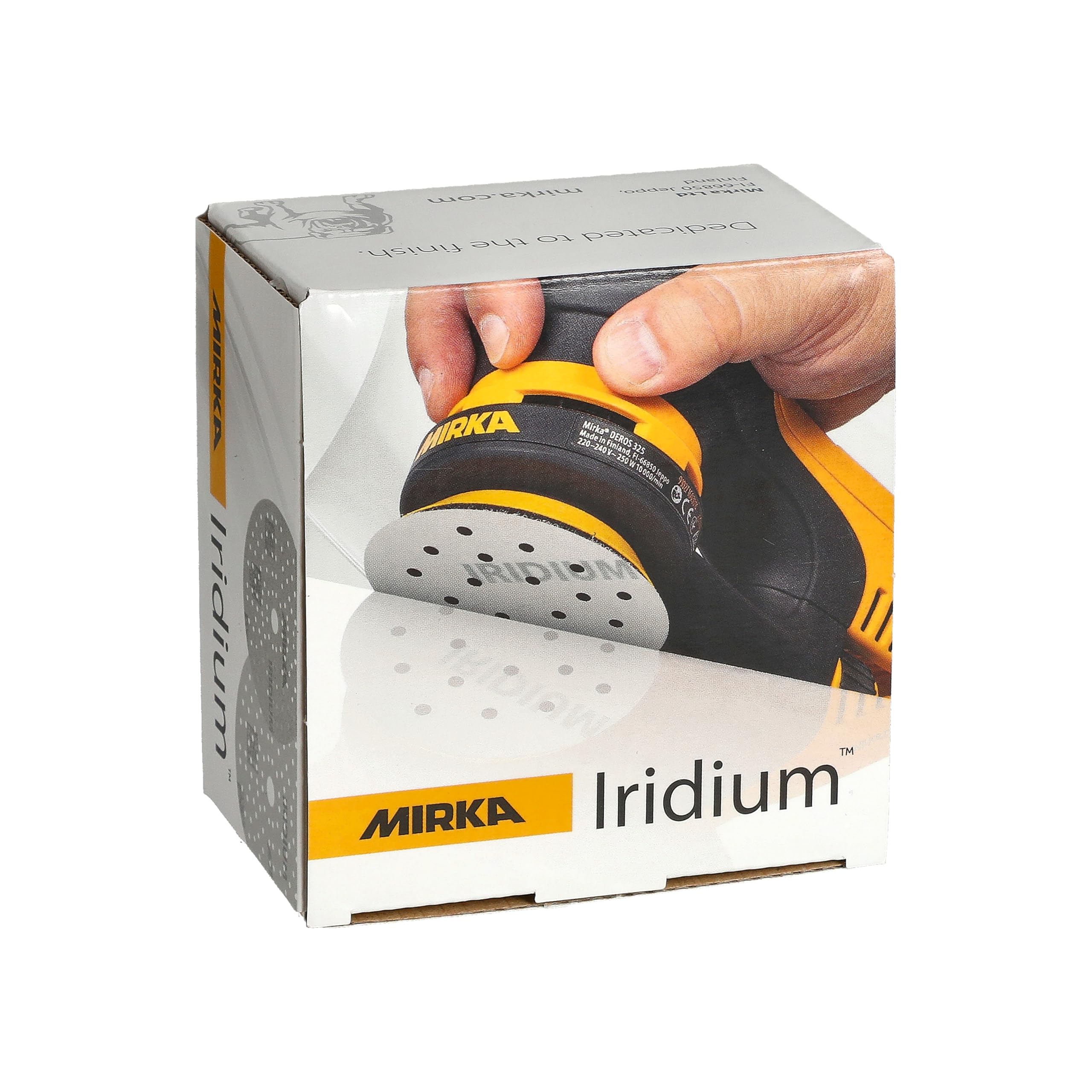 Mirka carta abrasiva Iridium Ø 90 mm a strappo 7 fori grana 60 50 pz