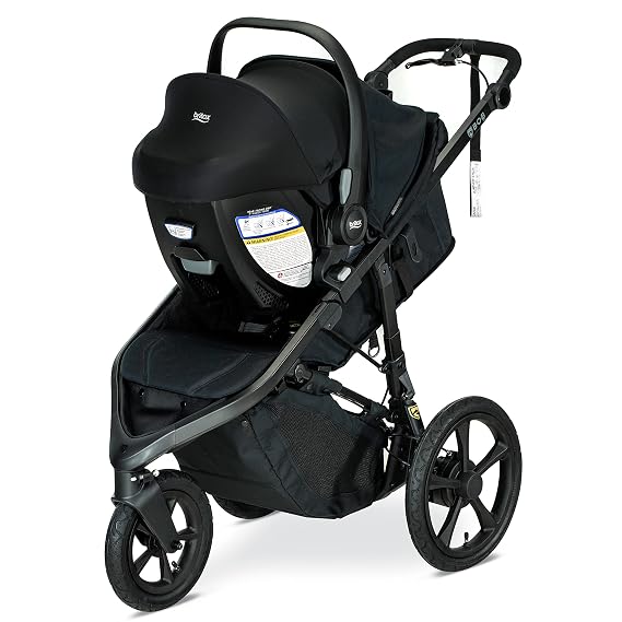 Britax Willow S Infant Car Seat with Alpine Base, ClickTight Technology, Rear Facing Car Seat & BOB Gear WayfinderTM Jogging Stroller Infant Car Seat Adapter, Compatible with Select Britax, Nuna