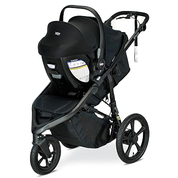Britax Willow S Infant Car Seat with Alpine Base, ClickTight Technology, Rear Facing Car Seat & BOB Gear WayfinderTM Jogging Stroller Infant Car Seat Adapter, Compatible with Select Britax, Nuna