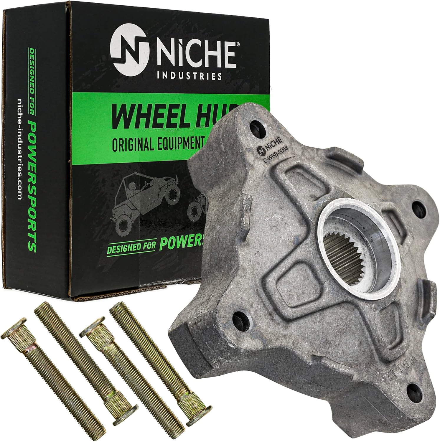 NICHE Front Wheel Hub for Polaris RZR 570 S 800 5137219 UTV 2 Pack