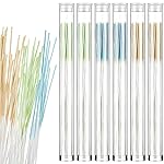 Maitys 360 Pieces Ear Hole Floss Piercing Cleaner Floss Disposable Piercing Aftercare Cleaning Line Ear Hole Care Cleaning Tool for Women Men(Green, Blue, Brown)