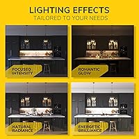 Vista 6 de Luz LED GetInLight, regulable, con certificación ETL, para debajo de los armarios, con 3 niveles de color: blanco cálido 2,700 K, blanco suave 3,000