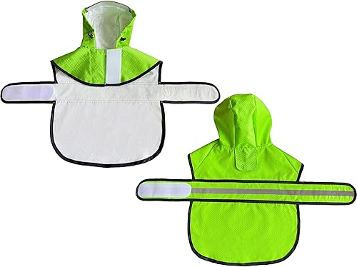 Miniatura 5 de Impermeable para perro, impermeable, reflectante, impermeable, poncho con capucha y correa ajustable para el vientre y agujero para la correa para