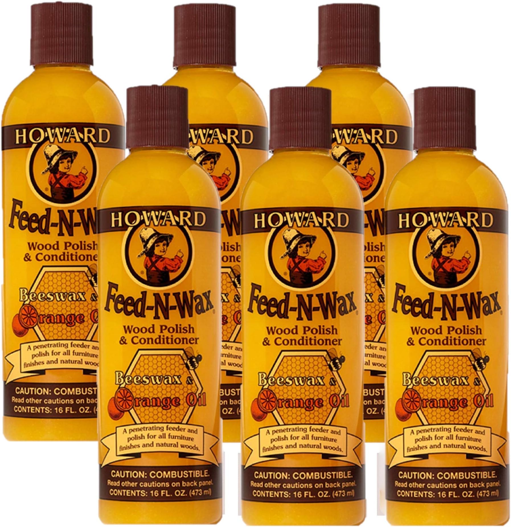 Amazon.com: Howard Feed-N-Wax Wood Polish and Conditioner, 64-Ounce ...