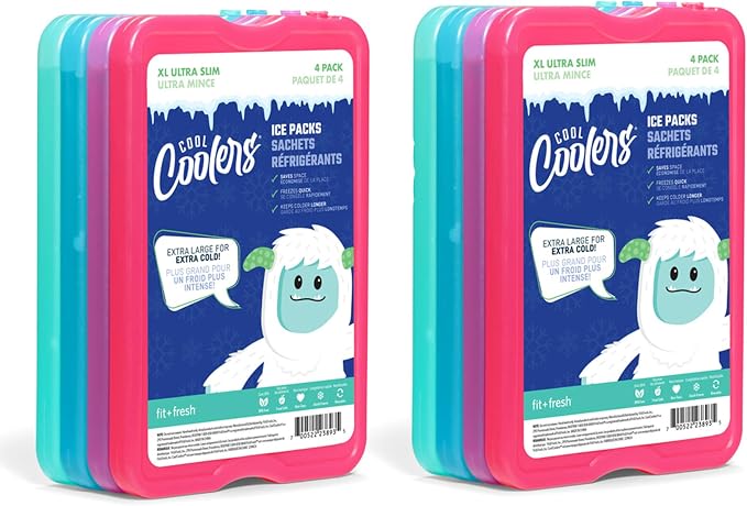 Cool Coolers by Fit & Fresh 4 Pack XL Slim