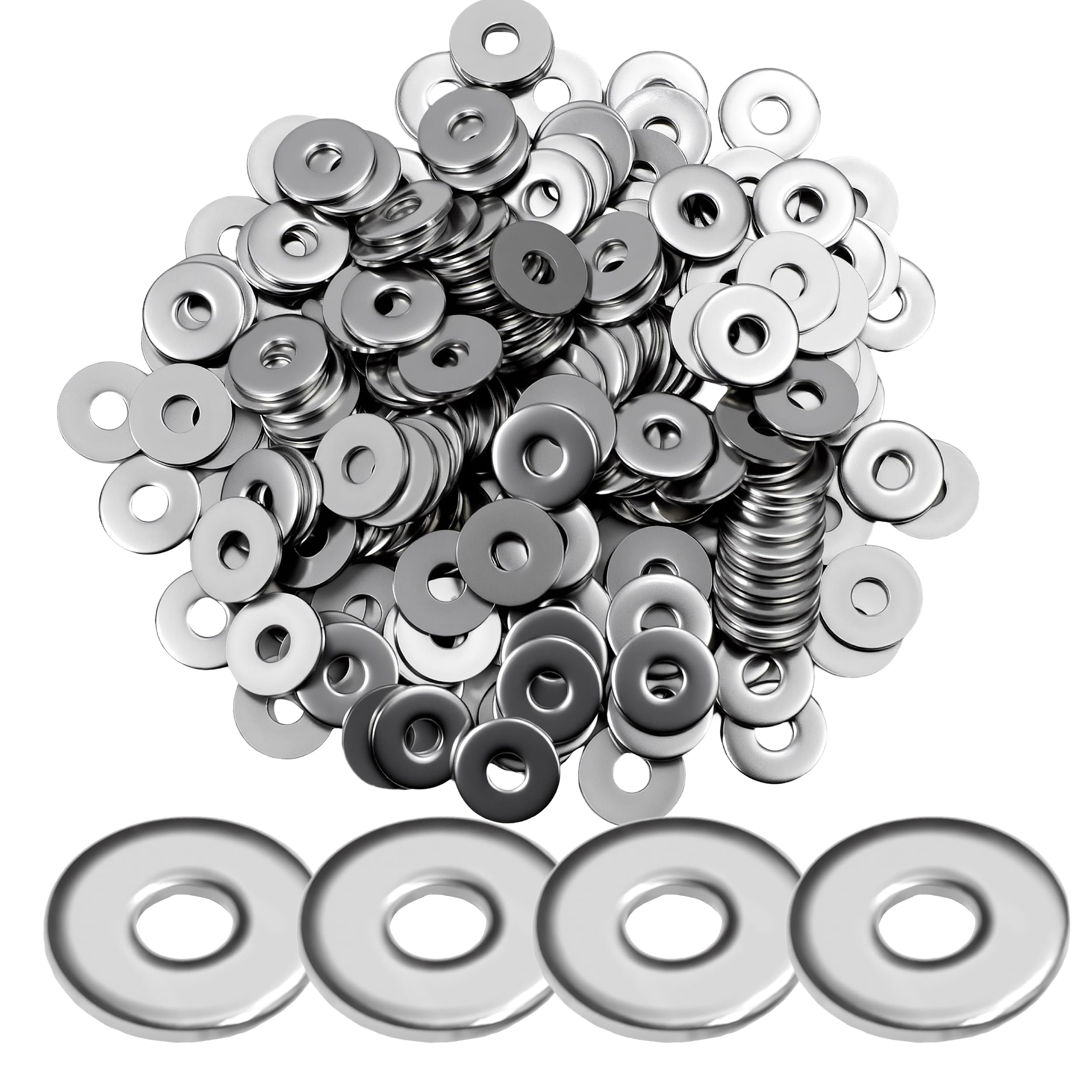 Stainless Steel Rivet Washers - 200 Pack -9