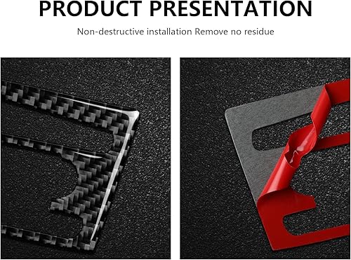 Miniatura 5 de Cubierta de panel de CD de coche, calcomanía de fibra de carbono para BMW E90 E92 E93 2006 2007 2008 2009 2010 2011 Accesorios interiores (estilo C)