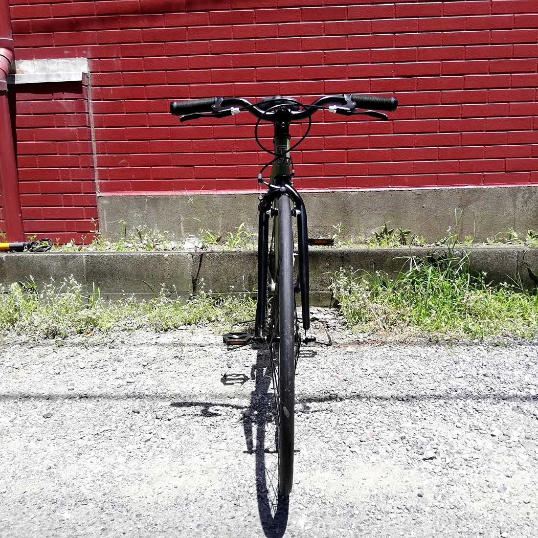 Amazon | 自転車 通販 T-STREET-8D アーミーグリーン クロスバイク