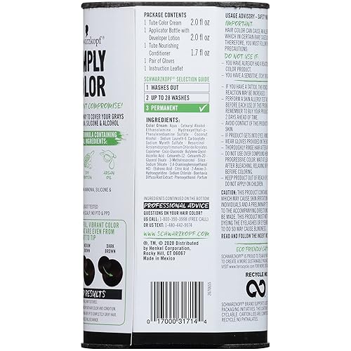 Miniatura 13 de Schwarzkopf Simply Color - Coloración permanente para el cabello, marrón oscuro 3.0 (paquete de 2)