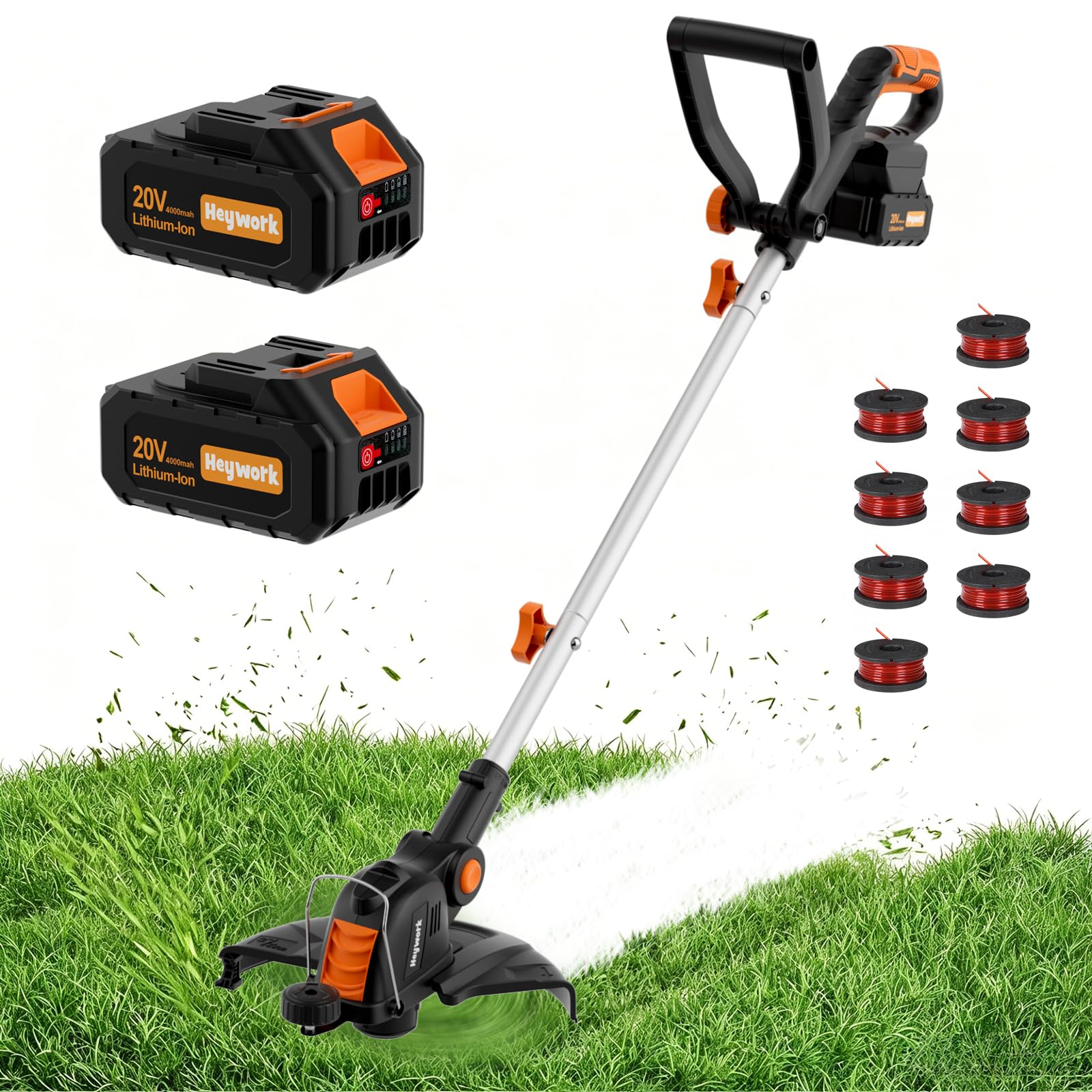 HEYWORK 20V 12' Cordless String Trimmer