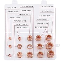 Vista 32 de 12 piezas de kit de junta de servicio con arandelas de estrangulamiento para tapón de drenaje de caja de transferencia y diferencial – Reemplazo
