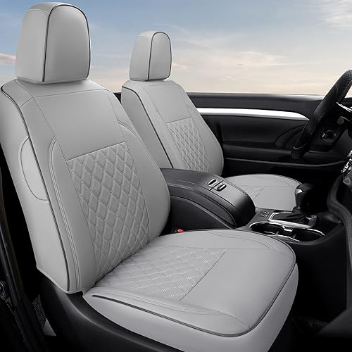 Miniatura 1 de GIANT PANDA Juego completo de fundas de asiento de automóvil personalizadas para Toyota Highlander LE, XL, Limited, Hybrid 2015 2016 2017 2018 2019