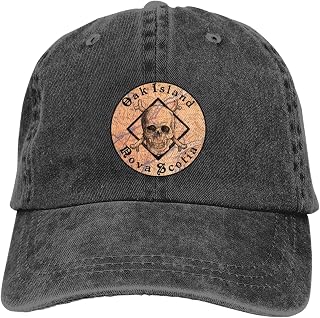 Oak Island Nova Scotia Arrows and Skull Baseball Cap Man Womens Adjustable Trucker Cap Washable Hats