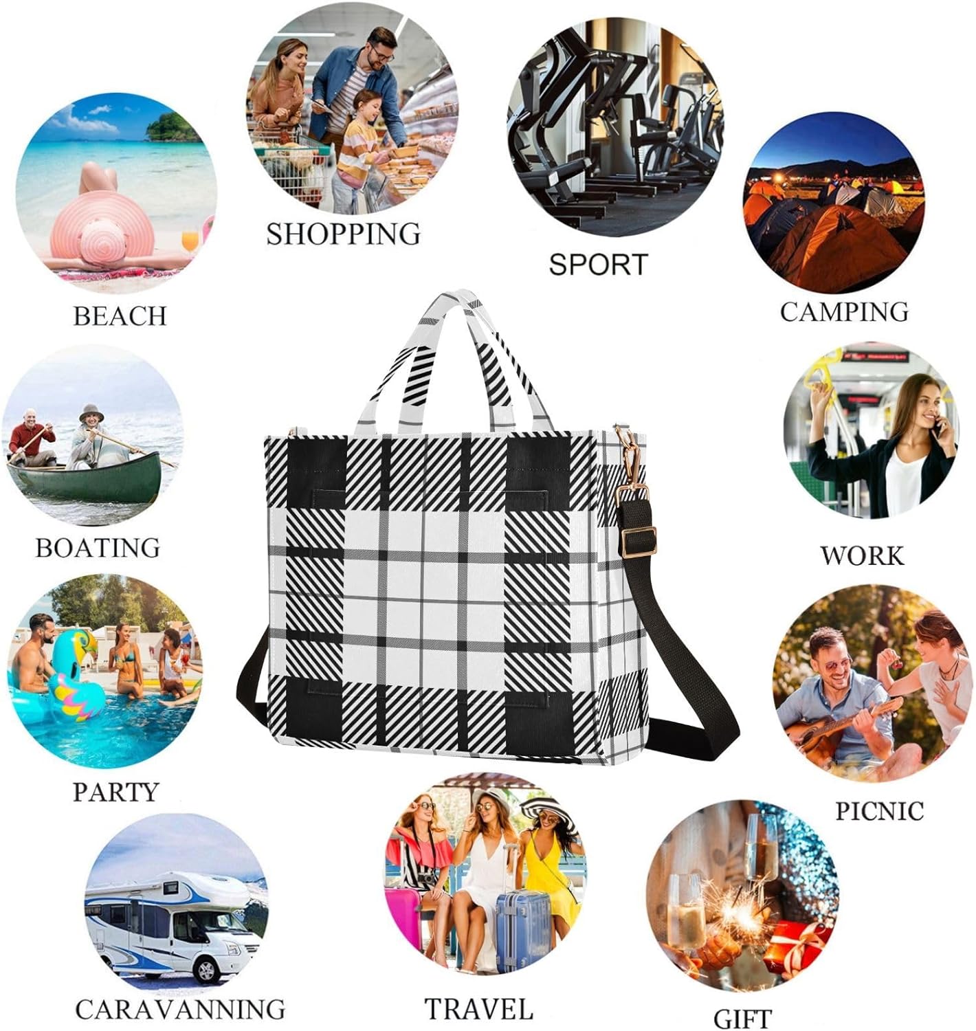 Chic Lifelike Pattern Corduroy Satchel Tote Shoulder Bag for Men Women Weekender Travel Beach Shopping Gym