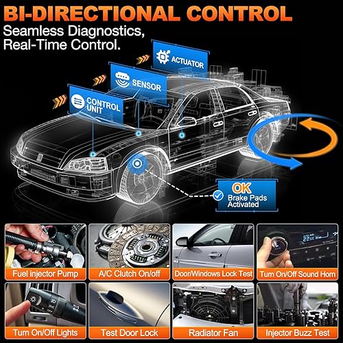 Miniatura 4 de LAUNCH Creader Elite 2025 apto para escáner bidireccional GM, herramienta de escaneo de diagnóstico de sistema completo de restablecimientos,