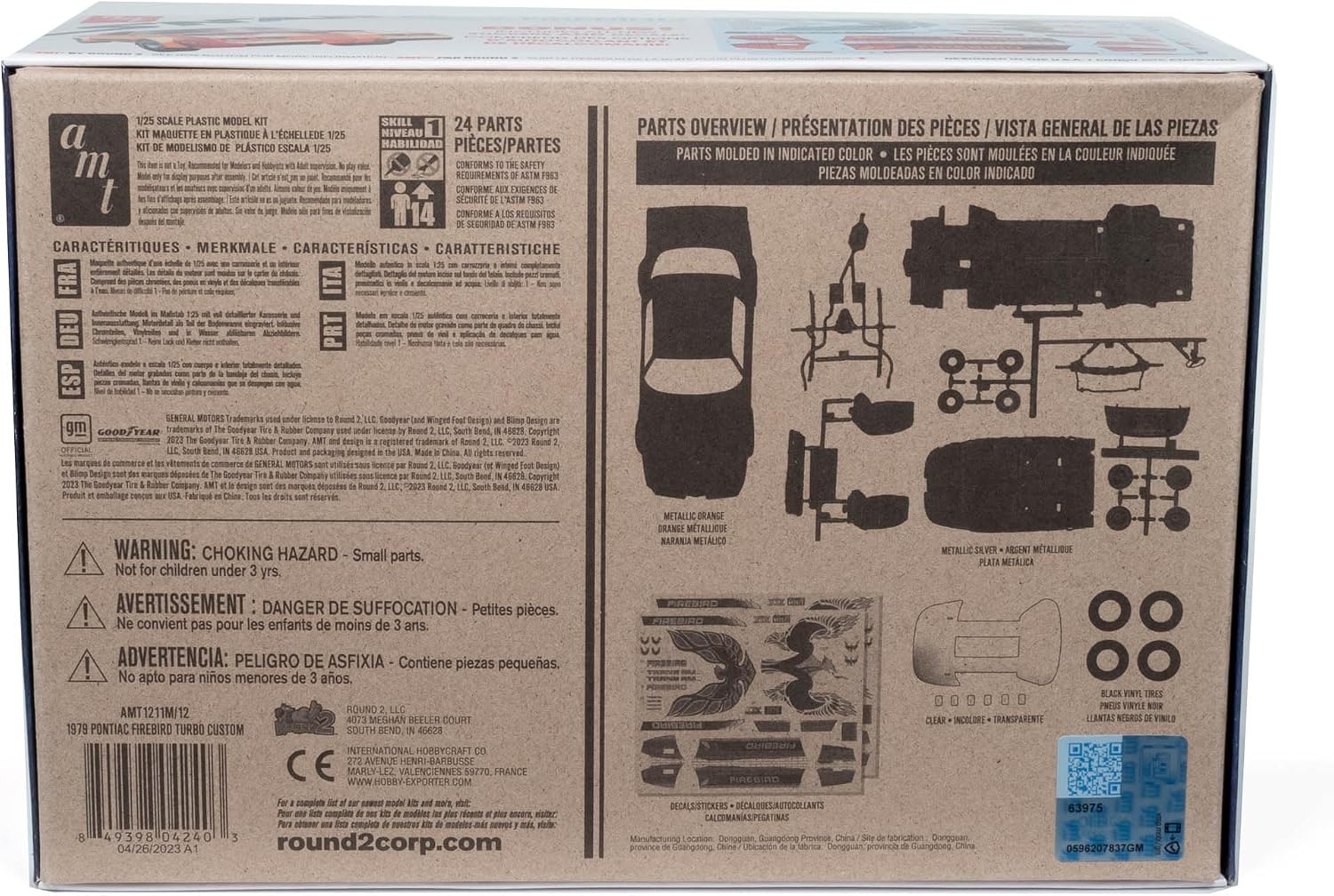 AMT 1979 Pontiac Firebird Turbo Custom (Snap) 1:25 Scale Model Kit