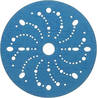 3M Hookit Blue Abrasive Disc 321U Multi-hole, 36177, 6 in, 220, 50 discs per carton