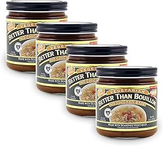 Better Than Bouillon Vegetarian No Chicken Base 8 oz (Pack of 4)