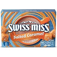 Vista 1 de Swiss Miss Mezcla de cacao caliente con sabor a caramelo salado, 1.38 onzas, 8