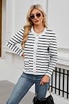 WEACZZY Cardigan for Women Solid Button Down Long Sleeve Classic Crew Neck Knit Cardigan Sweater