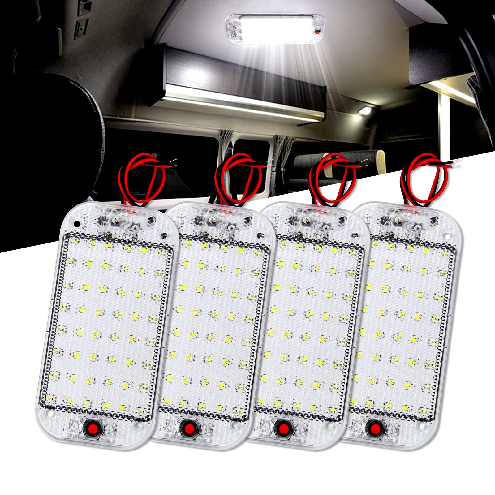Falta luz maletero? Luces LED interior coche 12V apagan sombras 8