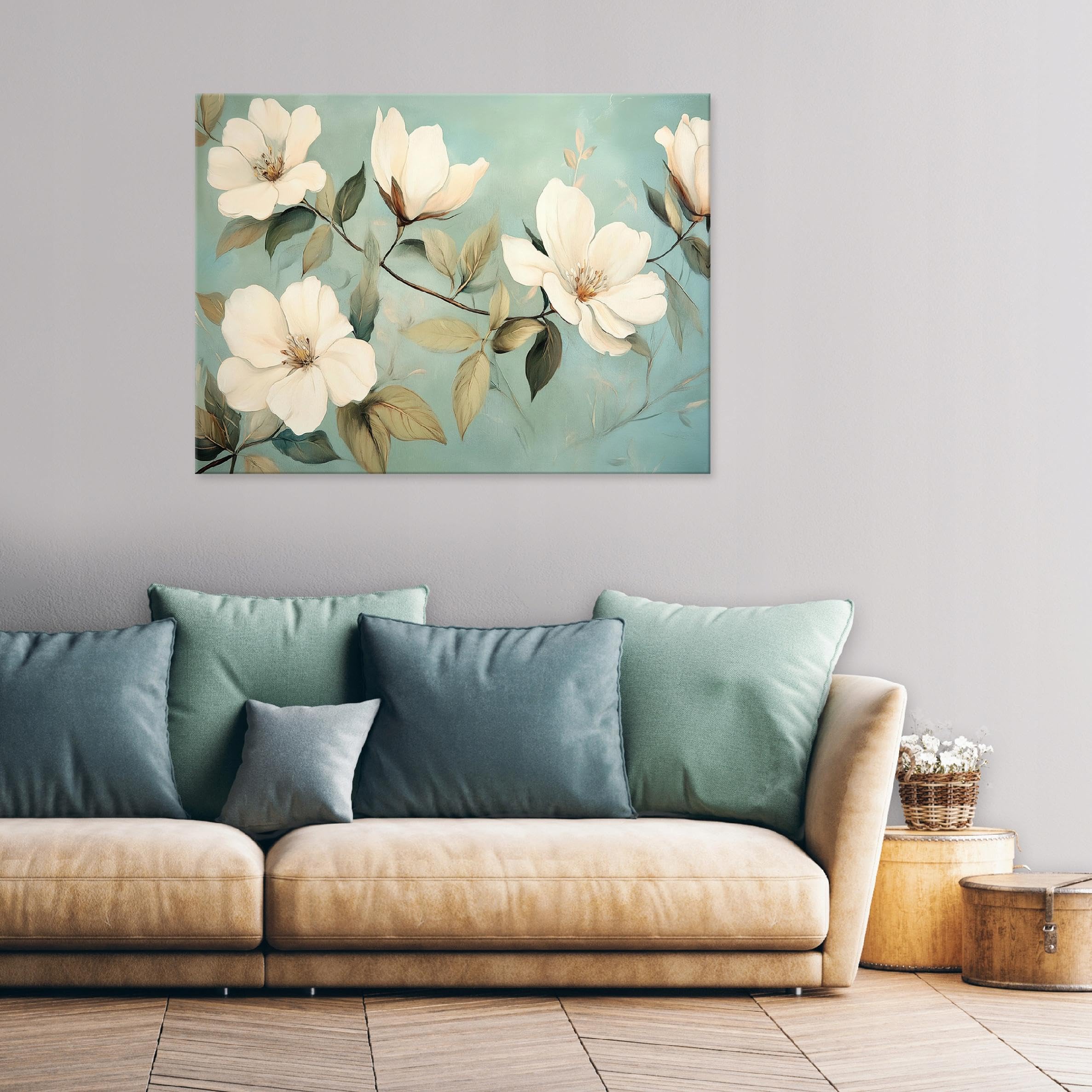 Canvas Schilderij * Paar Knuffelende Leeuwen * - Kunst aan je Muur - Romantisch