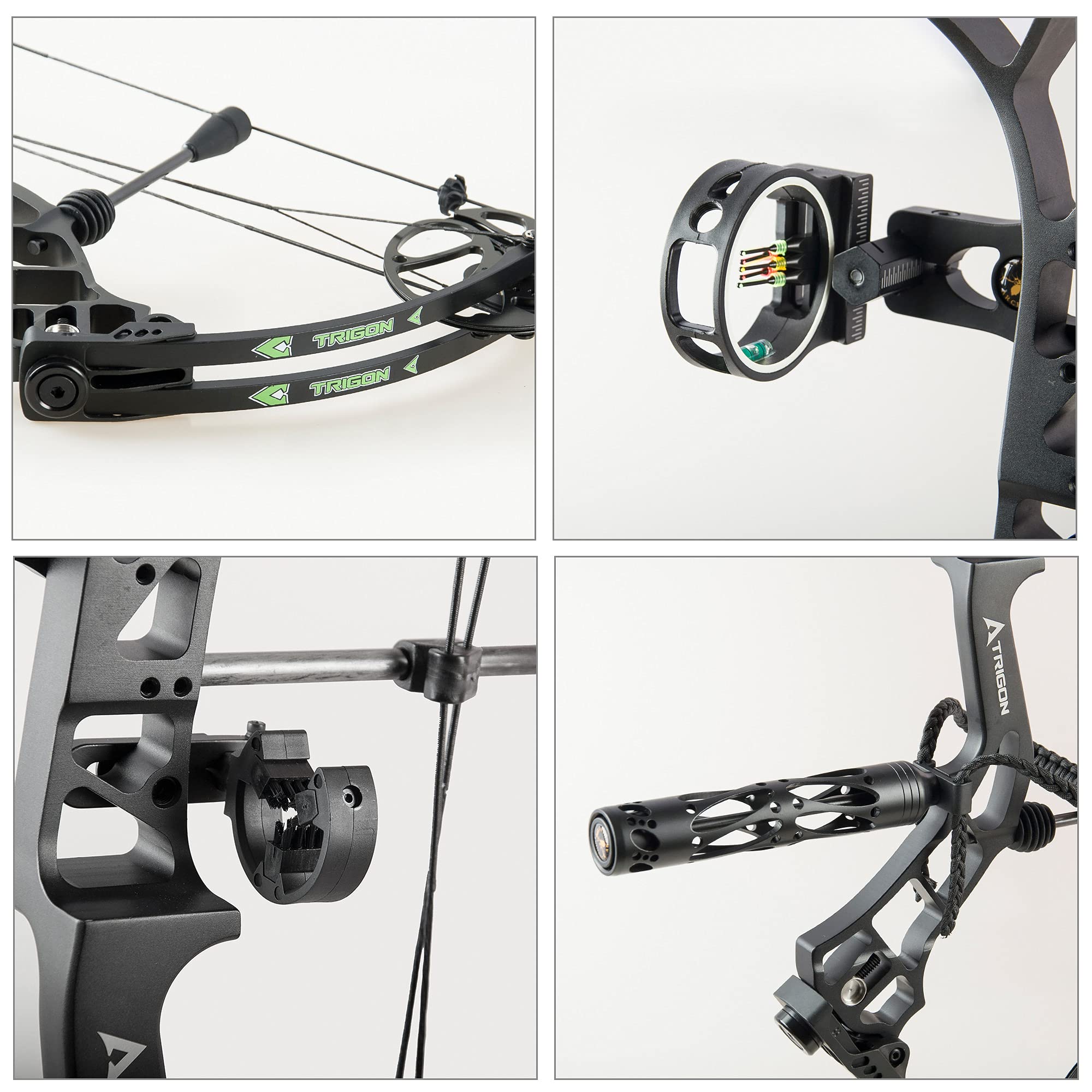 Topoint Trigon Compound Bow Full Package,CNC Milling Riser,USA Gordon