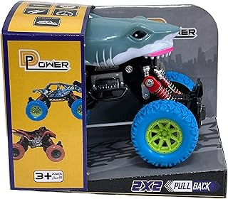 PullBack Crazy Shark Truck | No Batteries Needed, Fun for All Ages | 3+