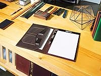 Vista 4 de OleksynPrannyk Leather Notepad holder Legal Junior Notebook Padfolio Holder Business Gift
