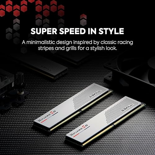 Miniatura 9 de G.SKILL Ripjaws Serie S5 (Intel XMP 3.0) DDR5 RAM 32 GB (2 x 16 GB) 6000MTs CL32-38-38-96 1.35V Memoria de computadora de escritorio UDIMM - Negro