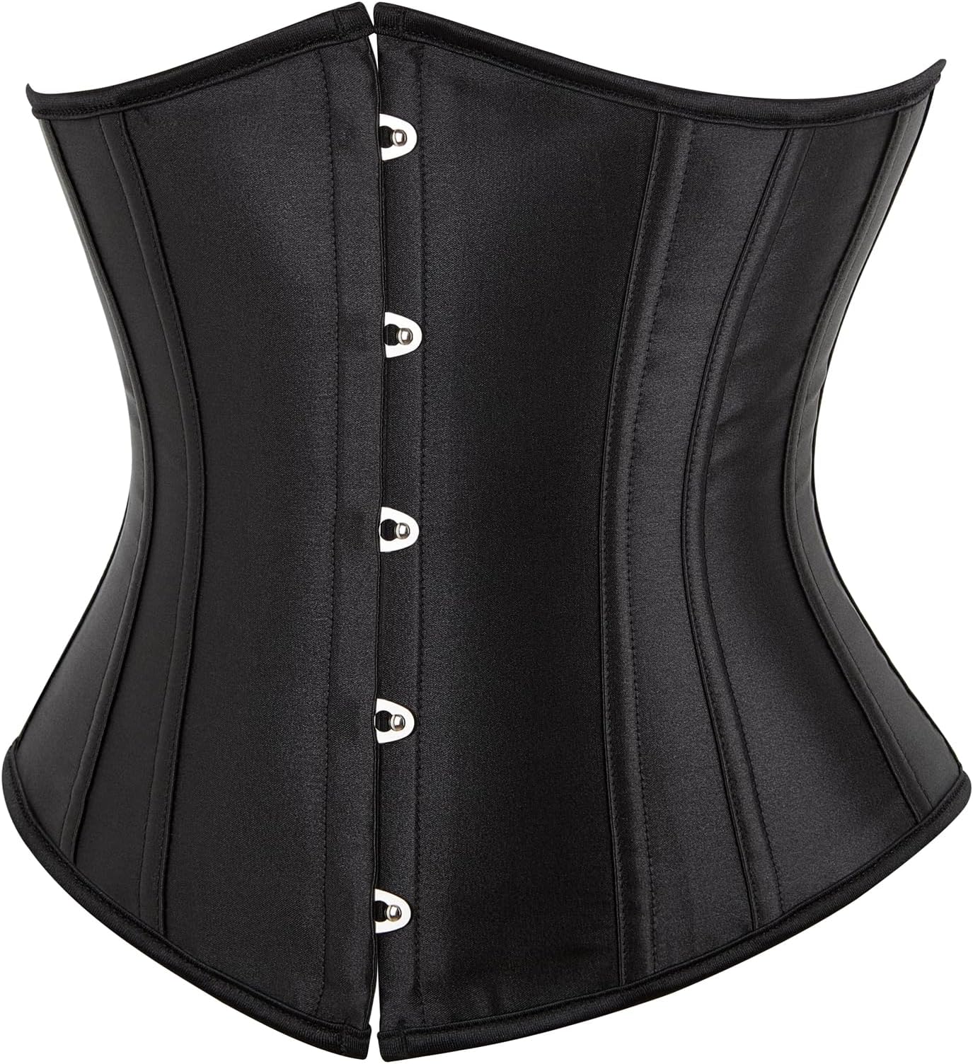 SZIVYSHIWaist Trainer with Soft Steel Rods, Sports UnderBust Corset Waist Cincher, Black Waist Shaper